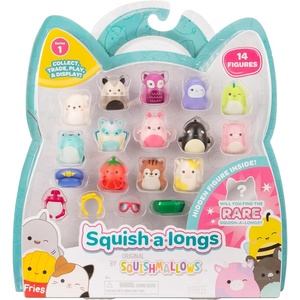 image:imageSquishalongs 14 Pack  Series 2 Wave 2  14 1 MiniSquish with 4 Accessories 1 Ring Attachment and 1 Collectors GuideStyle 2 W1
