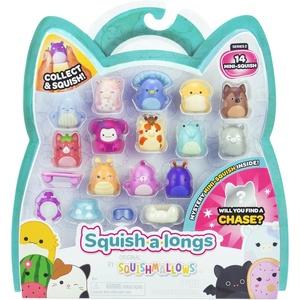 image:imageSquishalongs 14 Pack  Series 2 Wave 2  14 1 MiniSquish with 4 Accessories 1 Ring Attachment and 1 Collectors GuideStyle 2 W2