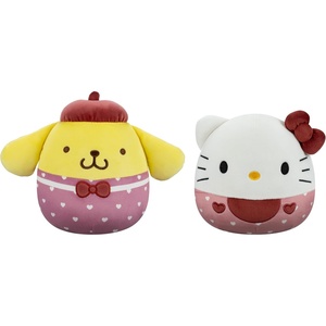 image:imageSquishmallows Original Sanrio 8in Hello Kitty  8in Pompompurin  Official Jazwares Valentine Plush 2PackHello Kitty and Pompompurin