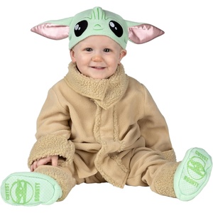 image:imageStar Wars Grogu Official Infant Deluxe Costume  Premium Quality Minky Fabric and NonSlip Grip Booties06m