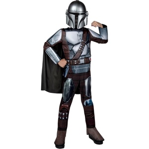 image:imageStar Wars The Mandalorian Official Youth Costume  Premium Quality Padded Jumpsuit with Plastic Mask and Detachable CapeS 57