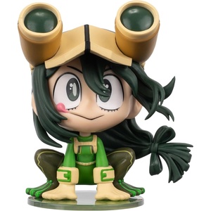 image:imageTotal Anime Tsuyu Asui Kawaii  4Inch Scale Articulated MiniFigure with Display BaseTsuyu Asui Kawaii