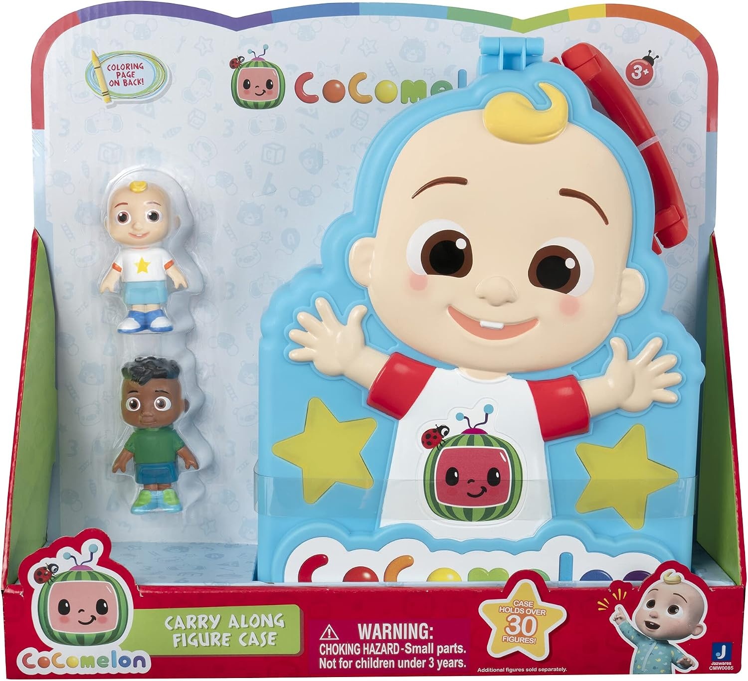 image:imageCoComelon Carry Along Figure Case Includes 2 Articulated Figures JJ and Cody Play On The Go The Perfect Travel Gift Toys for Kids Toddlers and Preschoolers