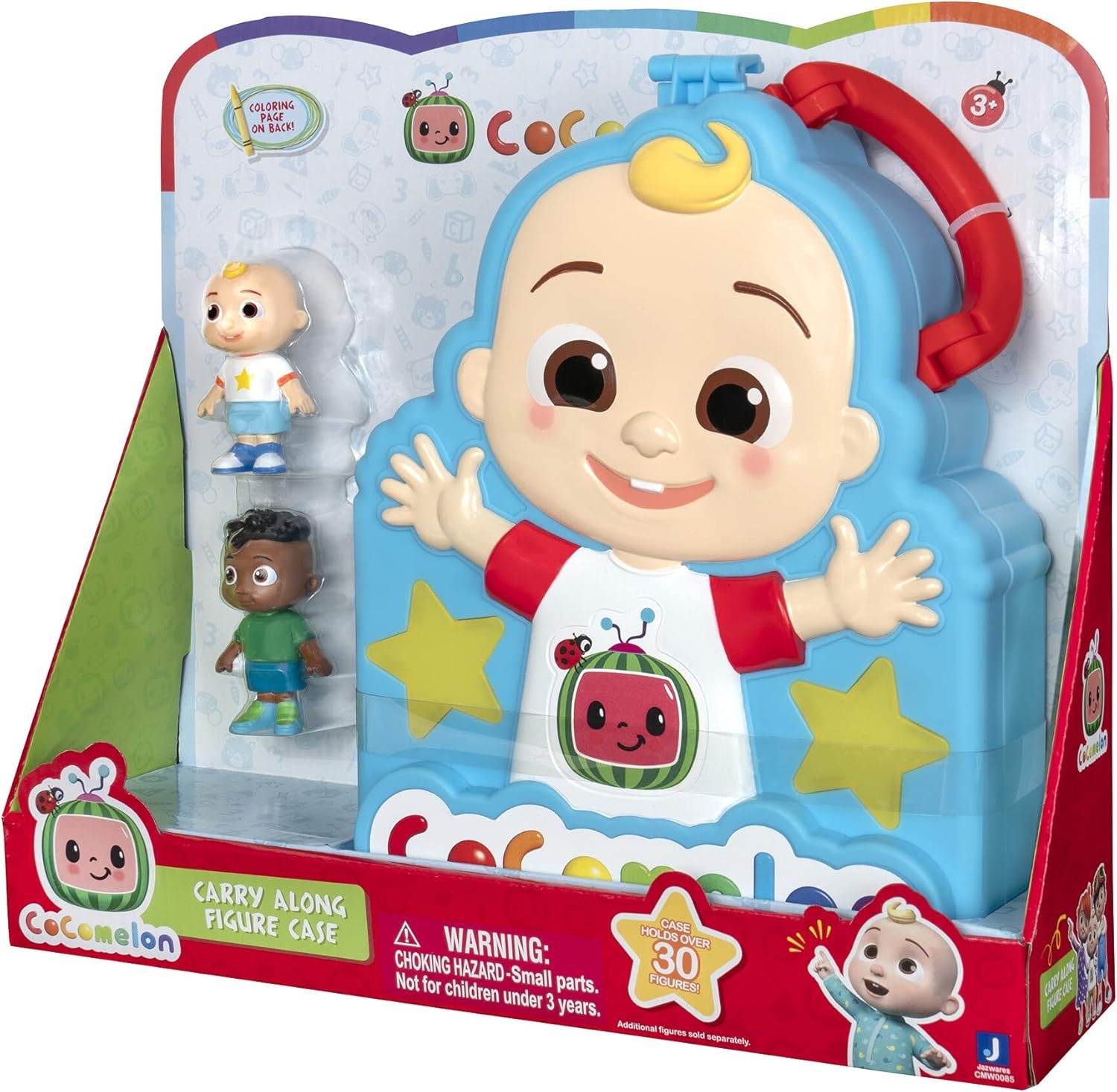 image:imageCoComelon Carry Along Figure Case Includes 2 Articulated Figures JJ and Cody Play On The Go The Perfect Travel Gift Toys for Kids Toddlers and Preschoolers