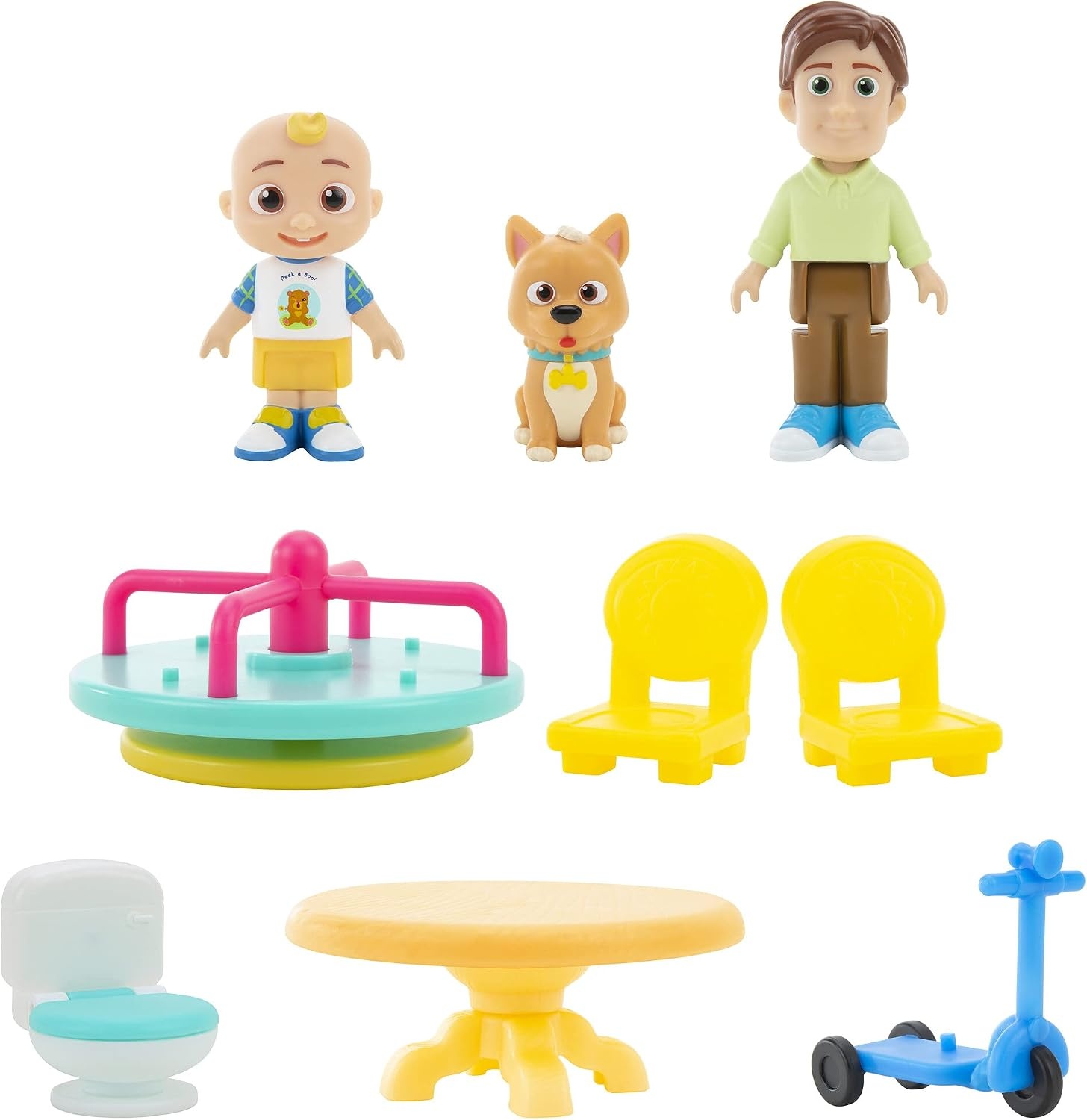 image:imageCoComelon Deluxe Pop n Play House Transforming Playset Features JJ JJs Dad Bingo The Puppy and Home Accessories Toys for Kids Toddlers and Preschoolers