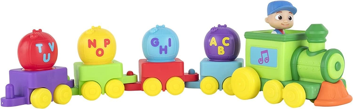 image:imageCoComelon Musical Alphabet Train with JJFeatures with MusicSounds amp Phrases4 Alphabet Wagons1 JJ Conductor FigurePlays Clips of ABC SongToys for Kids and Preschoolers