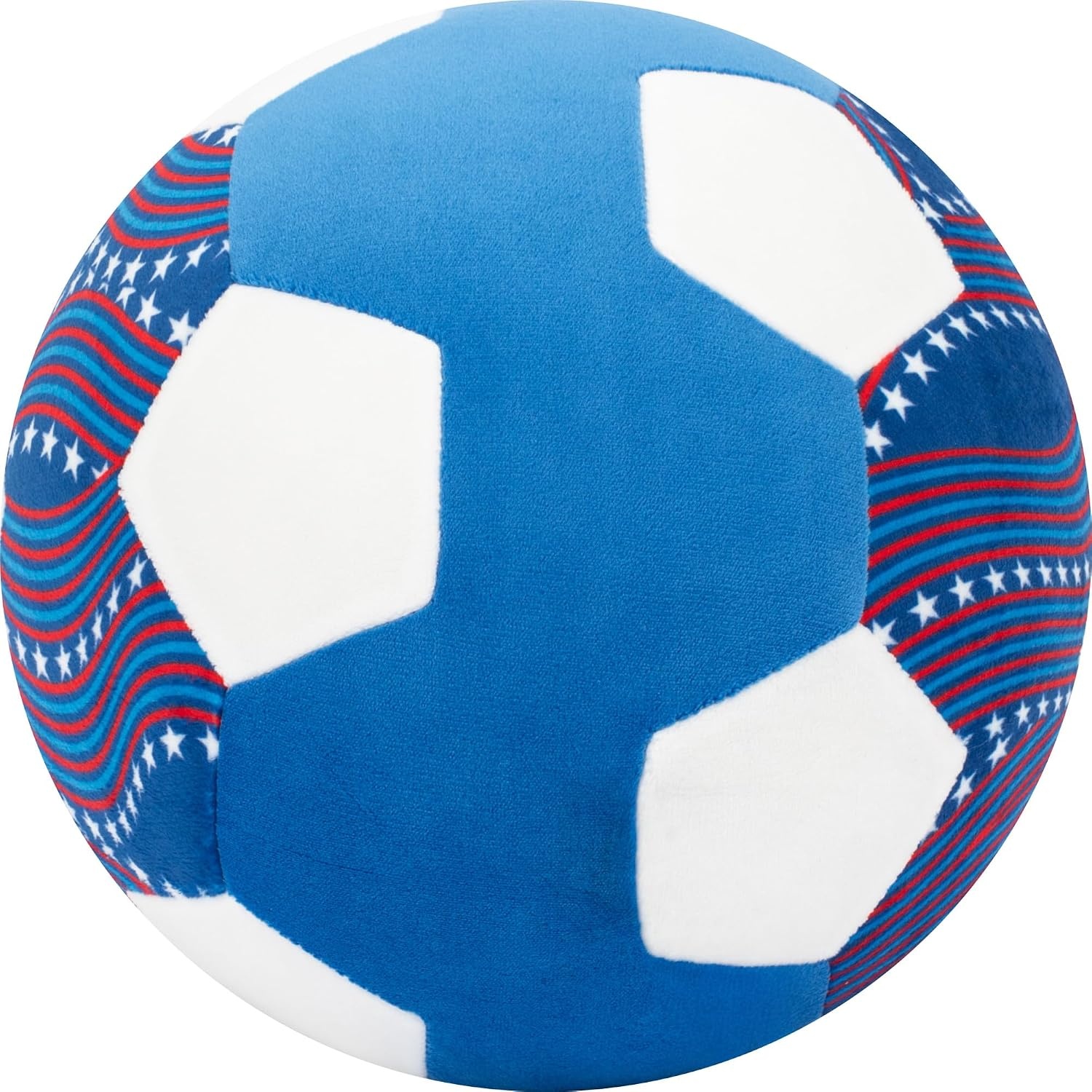 image:imageJazwares FIFA World Cup 2026 USA 9Inch Plush Soccer Ball Soft Collectible World Cup Plush Toy National Team Stars and Stripes Design Ages 3