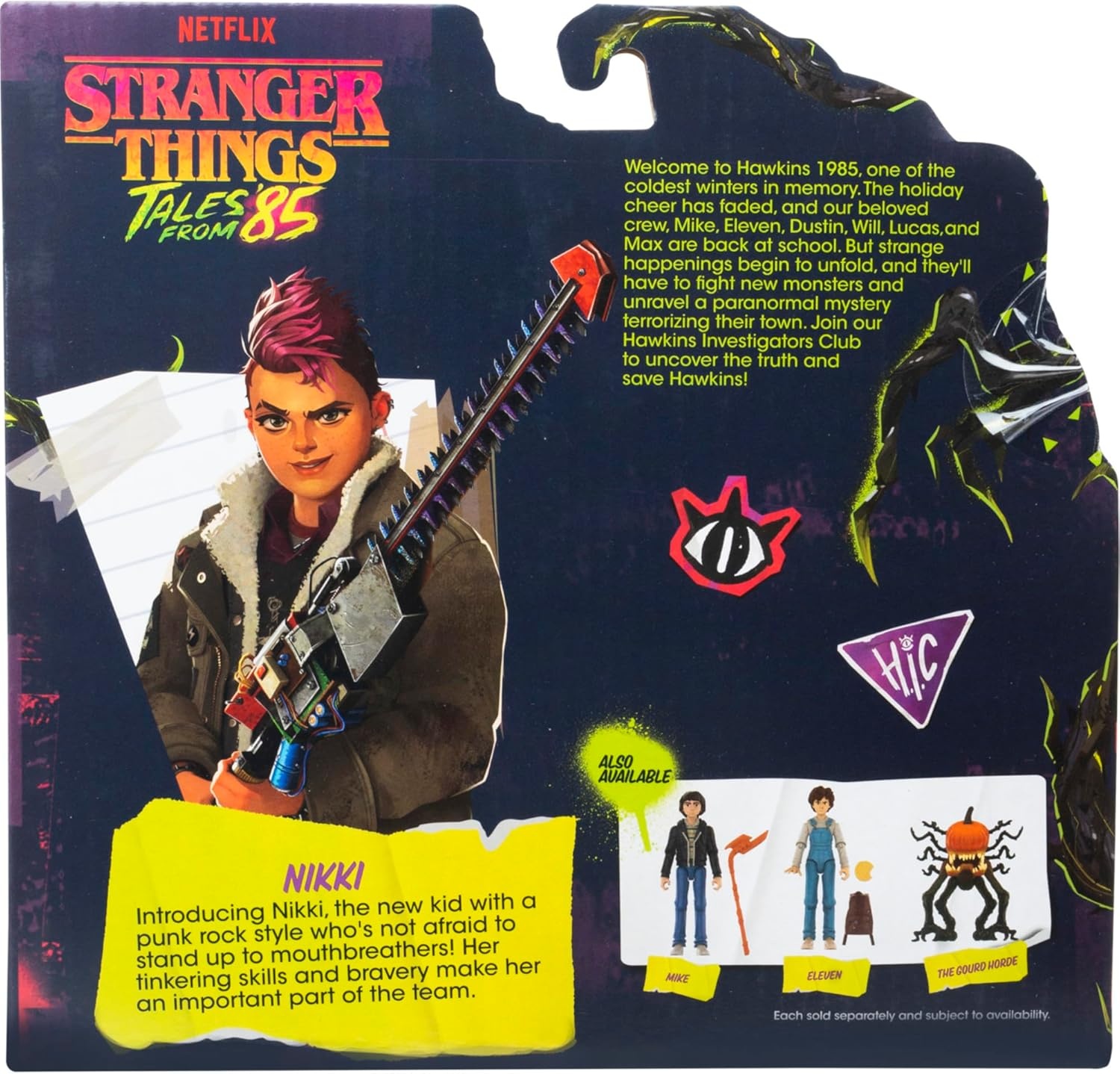 image:imageJazwares Stranger Things Tales from 85 HIC Flashlight Working Flashlight with Film Disc and 4Inch Nikki Baxter Figure with Hidden UV Deco Plus Accessories
