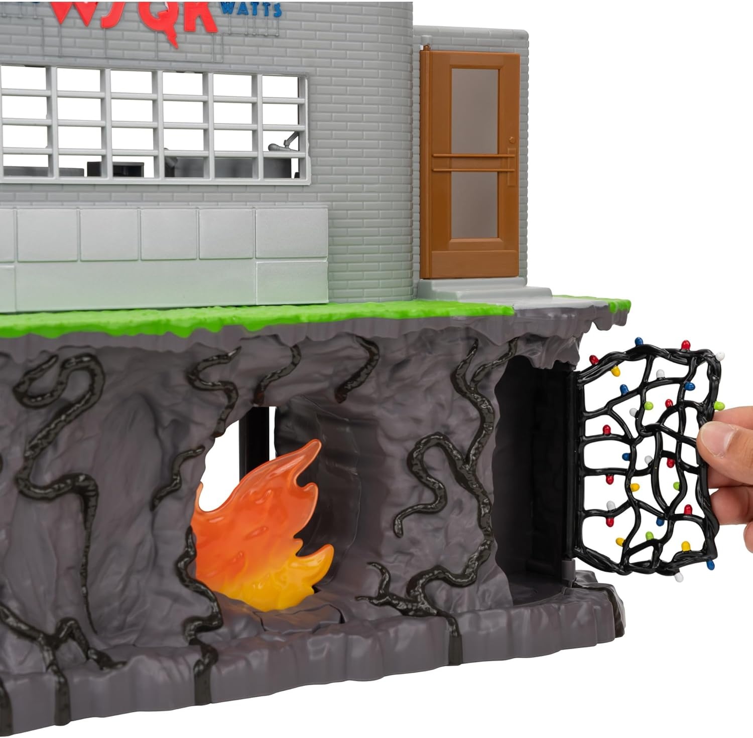 image:imageJazwares Stranger Things WSQK Radio Station Playset 11Inch Playset with Three Levels Two Sides and 4Inch Articulated Action Figure