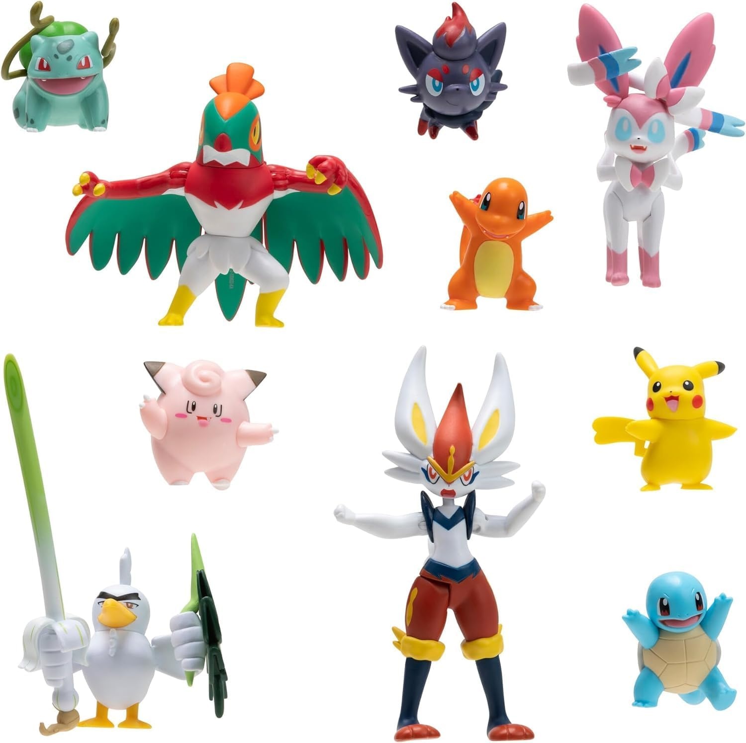 image:imagePokemon Battle Figure 10 Pack One 45Inch Cinderace Figure Plus Three 3Inch and Six 2Inch Battle Figures Including Pikachu Amazon Exclusive