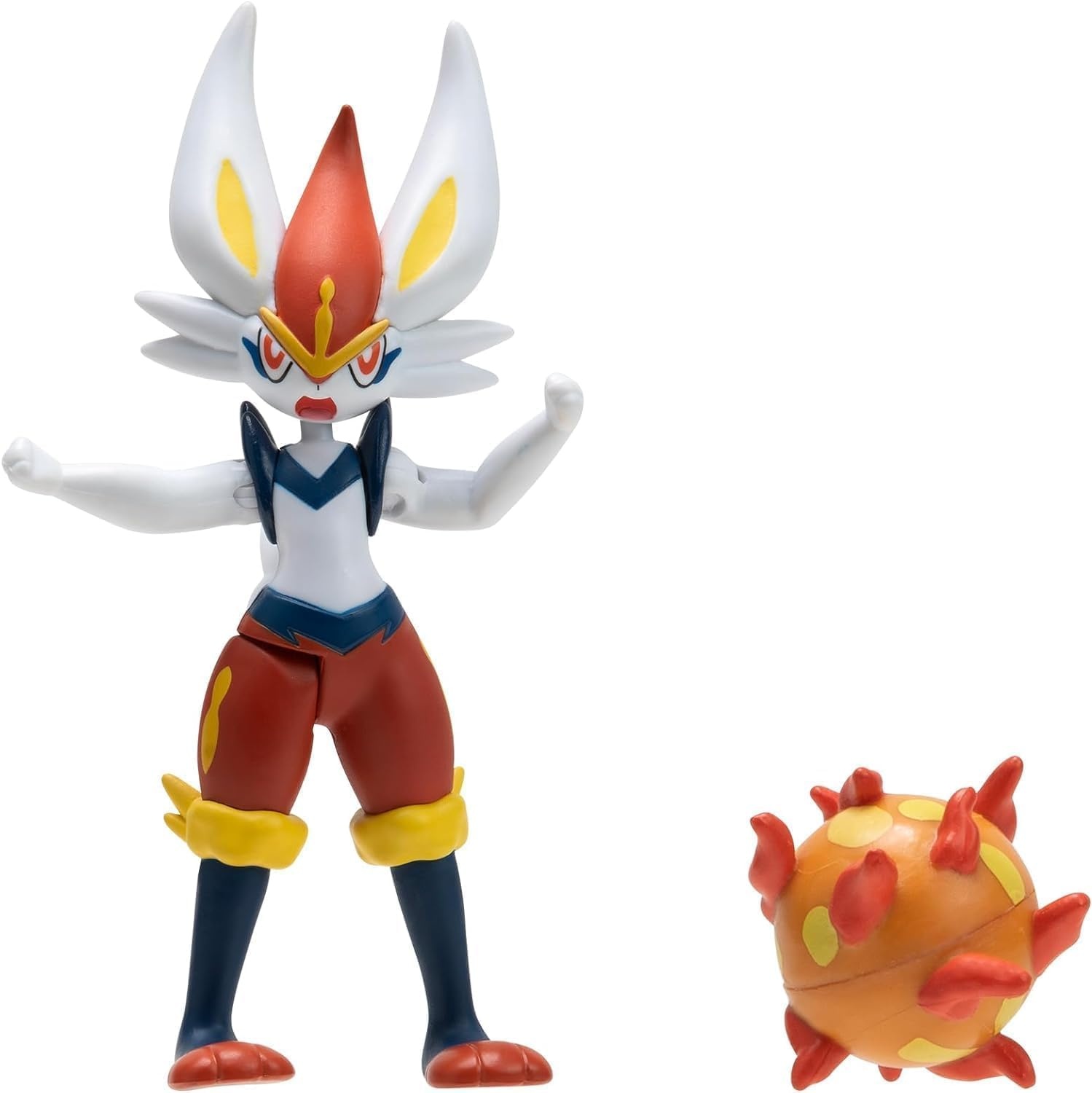 image:imagePokemon Battle Figure 10 Pack One 45Inch Cinderace Figure Plus Three 3Inch and Six 2Inch Battle Figures Including Pikachu Amazon Exclusive