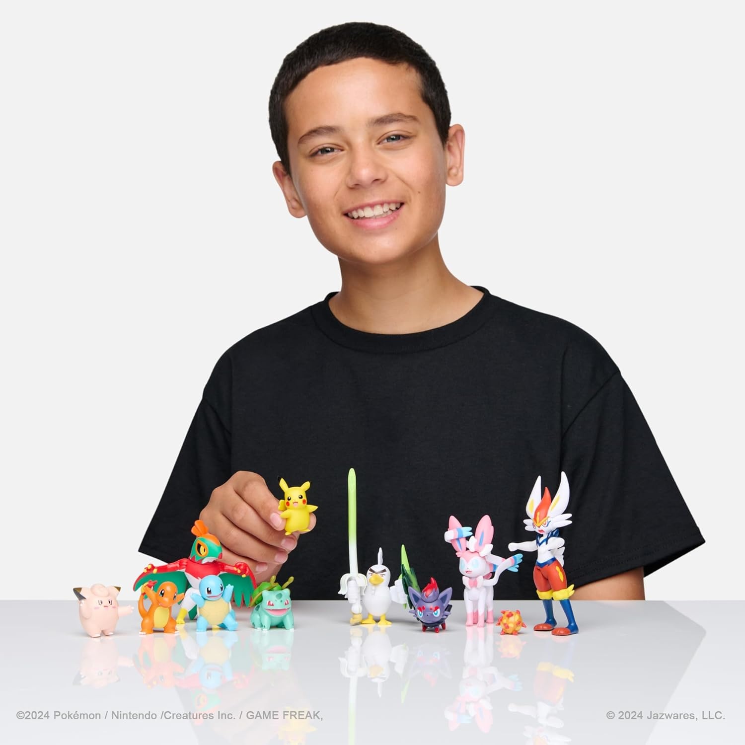 image:imagePokemon Battle Figure 10 Pack One 45Inch Cinderace Figure Plus Three 3Inch and Six 2Inch Battle Figures Including Pikachu Amazon Exclusive