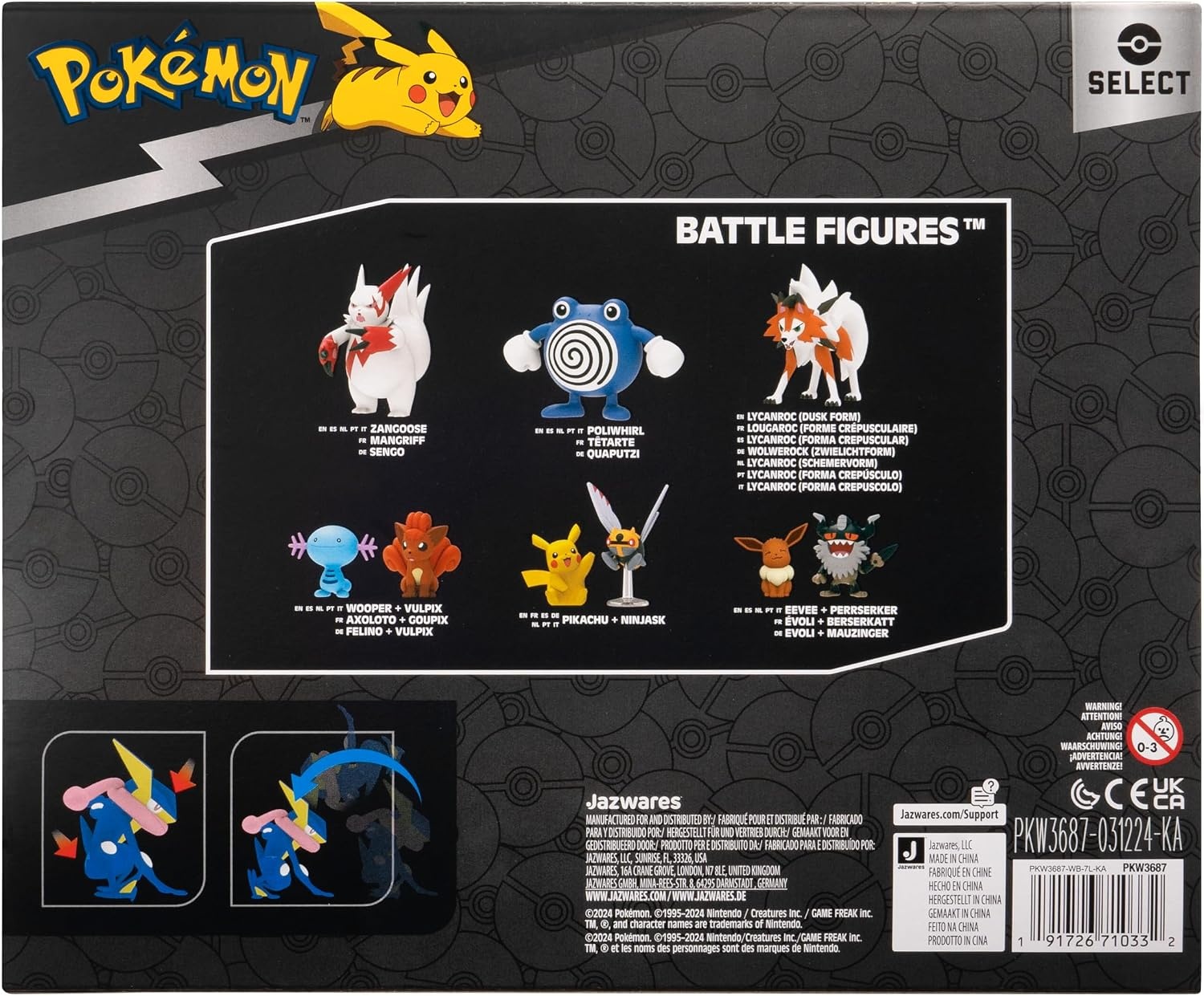 image:imagePokmon Select Evolution 2 Evolution Pack Features 2Inch Toxel and 3Inch Toxtricity Battle FiguresEvolution Pack 1
