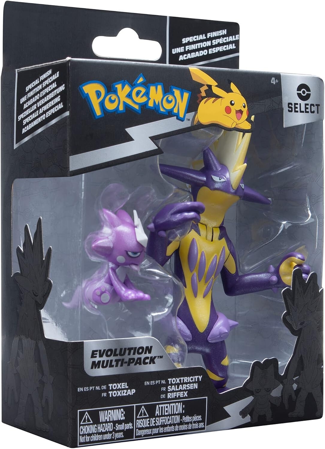 image:imagePokmon Select Evolution 2 Evolution Pack Features 2Inch Toxel and 3Inch Toxtricity Battle FiguresEvolution Pack 2