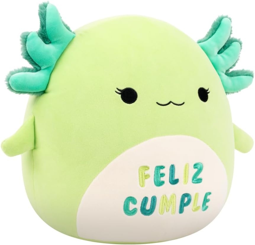 image:imageSquishmallows Original 12Inch Sharon The Teal Shark with Party Hat Confetti Belly Official Jazwares Happy Birthday Plush MediumSizedGreen Axolotl feliz Cumple