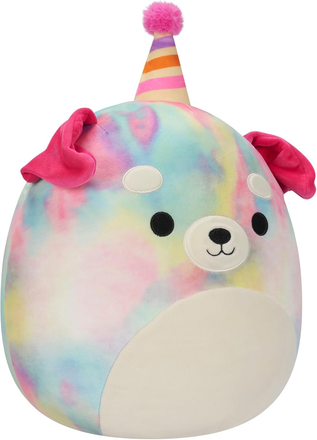 image:imageSquishmallows Original 12Inch Sharon The Teal Shark with Party Hat Confetti Belly Official Jazwares Happy Birthday Plush MediumSizedTiedye Dog