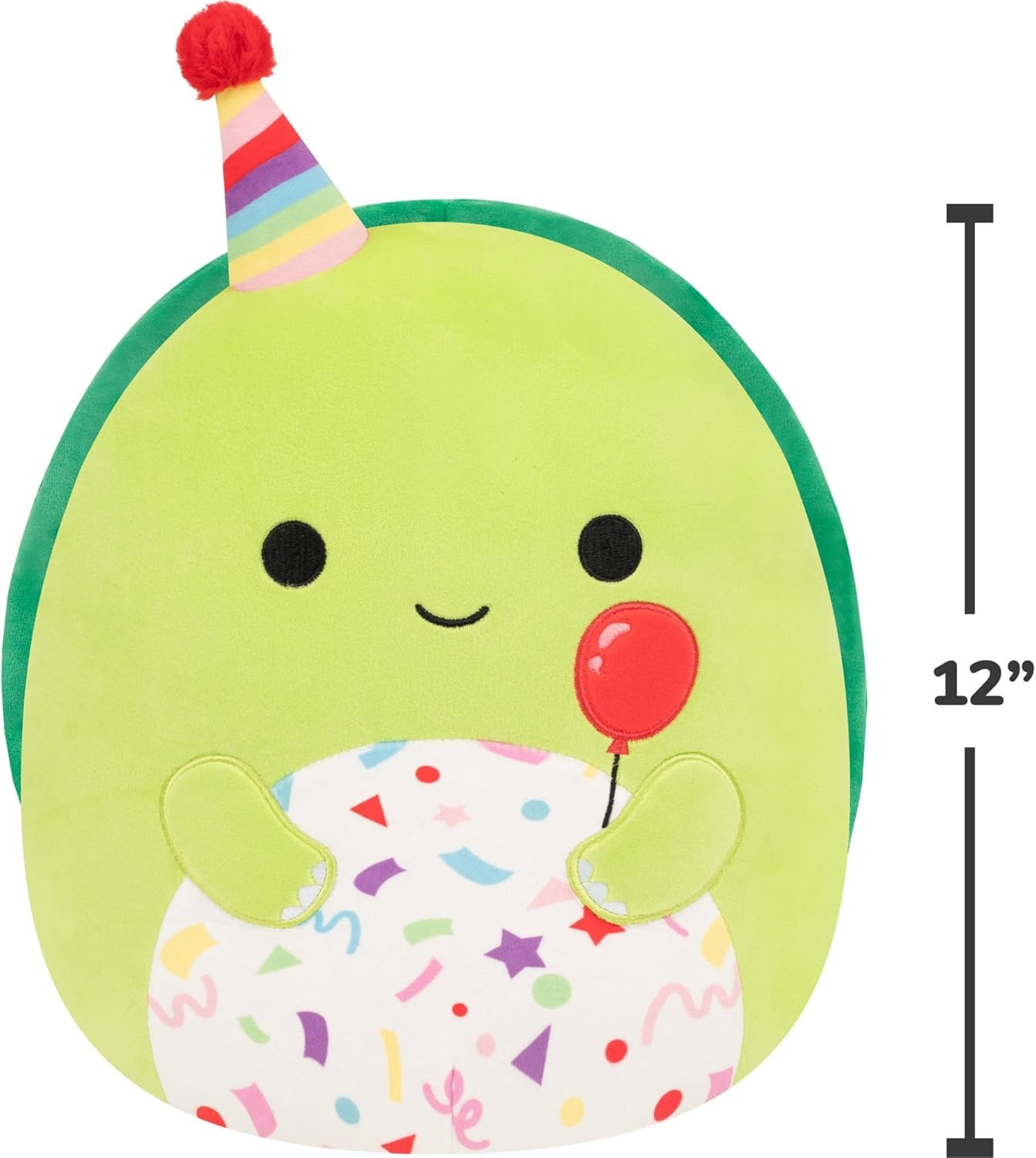 image:imageSquishmallows Original 12Inch Sharon The Teal Shark with Party Hat Confetti Belly Official Jazwares Happy Birthday Plush MediumSizedTurtle With Birthday Hat