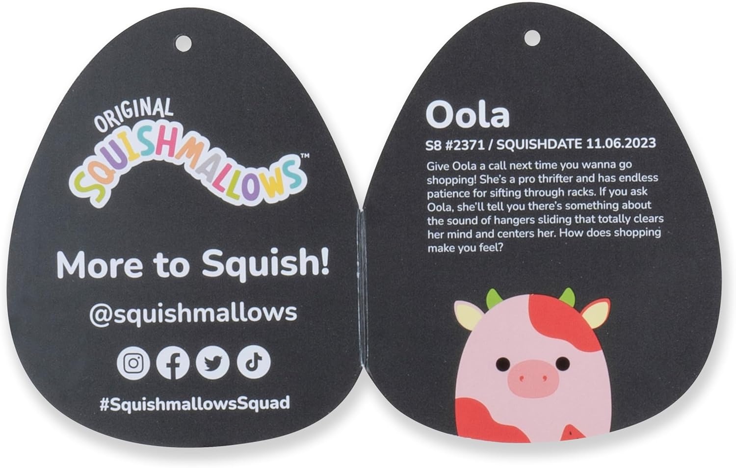 image:imageSquishmallows Original 8Inch Oola Watermelon Scented Cow Official Jazwares PlushWatermelon Scented Cow