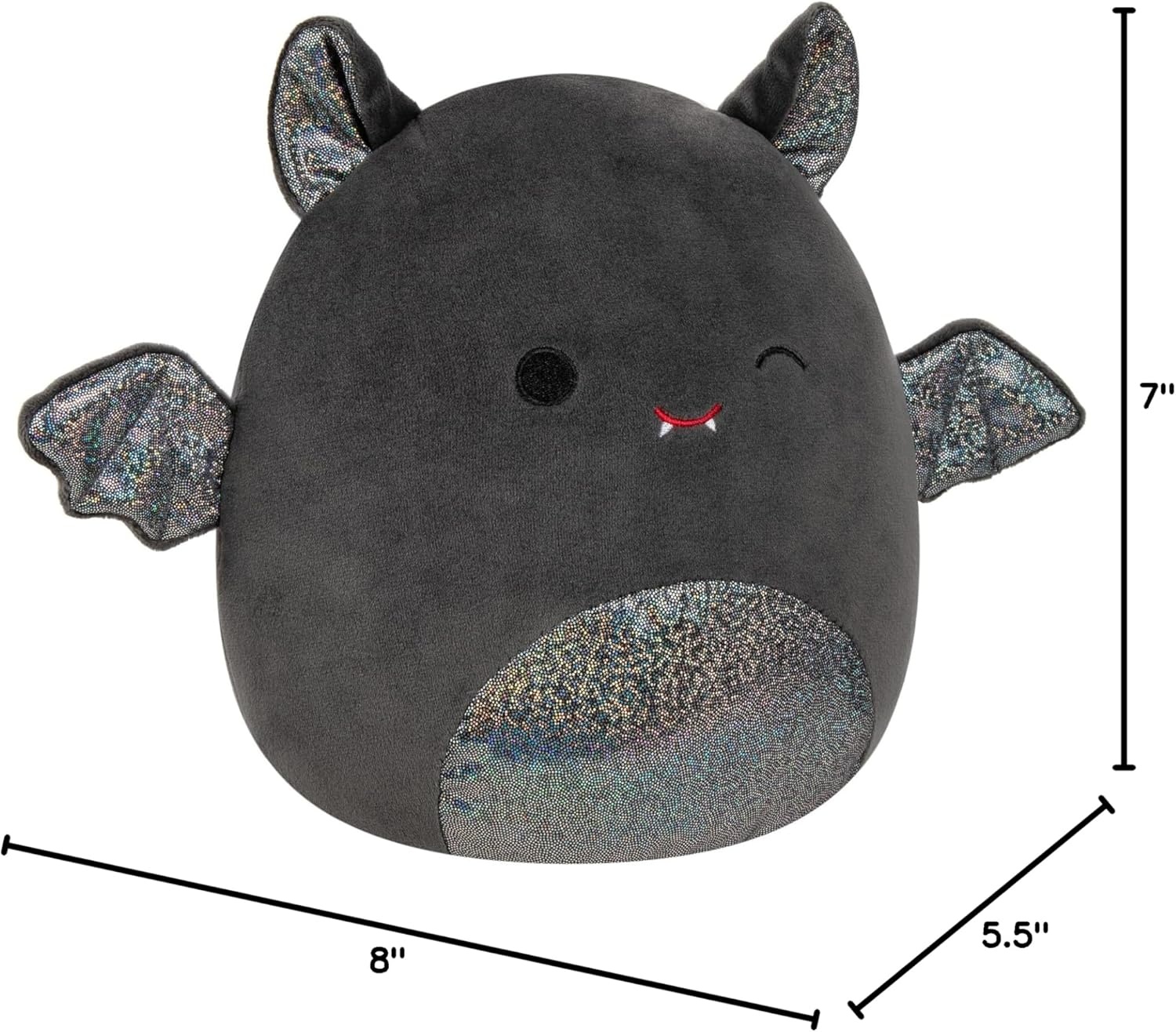 image:imageSquishmallows Original 8Inch Tangie The Mischievous Orange Bat Select Series Jazwares Plush LittleBat