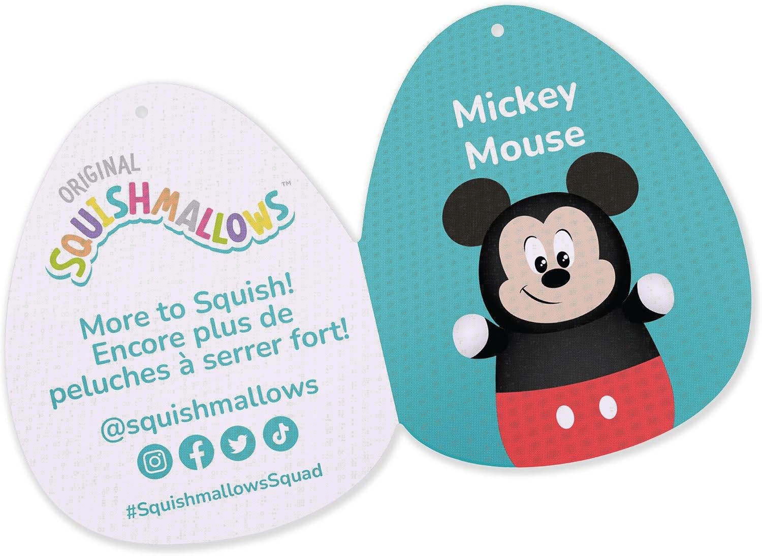 image:imageSquishmallows Original Disney 10Inch Minnie Mouse HugMees MediumSized Ultrasoft Official Jazwares PlushMickey Mouse