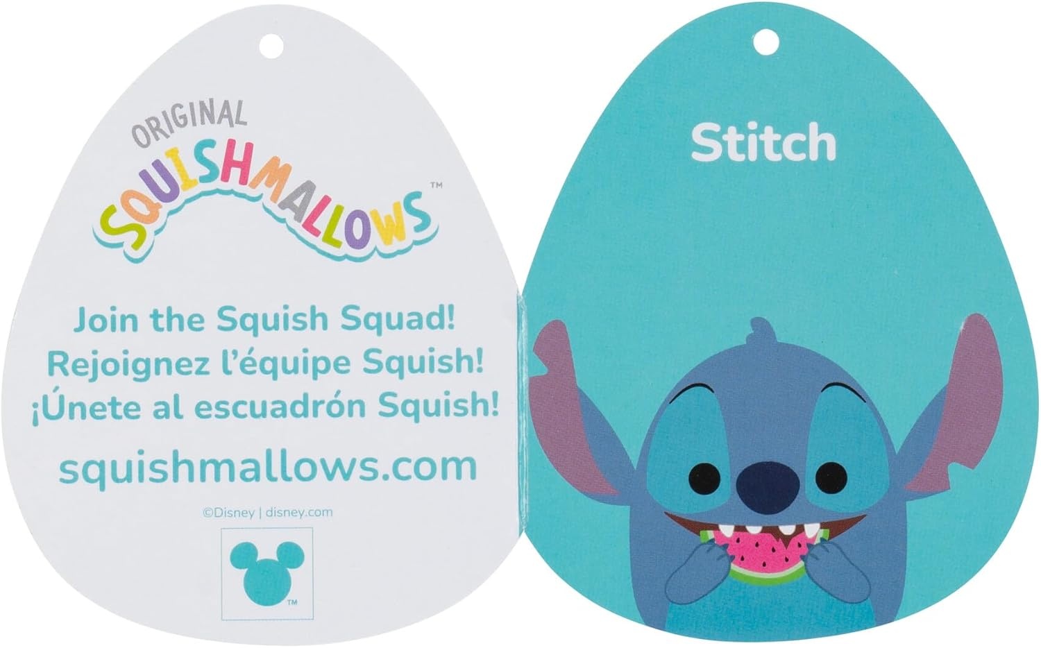 image:imageSquishmallows Original Disney 14Inch Stitch with Watermelon Official Jazwares Plush LargeStitch With Watermelon