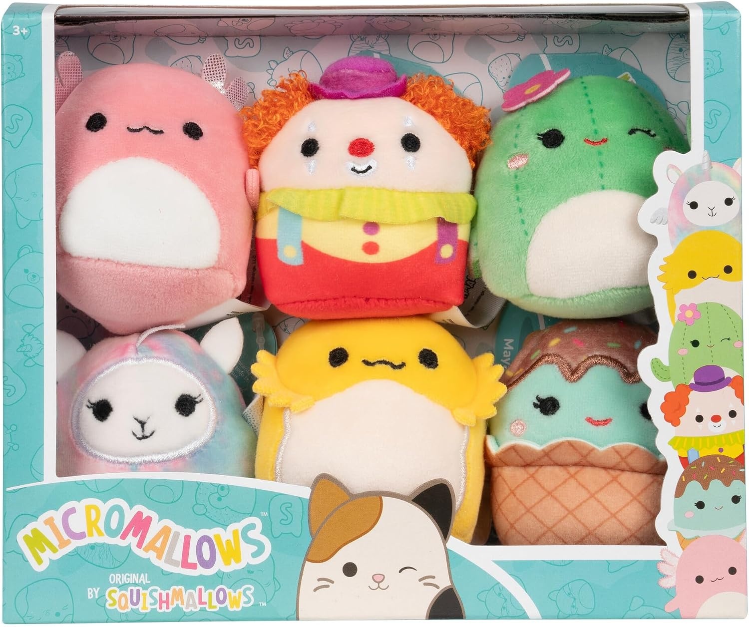 image:imageSquishmallows Original Micromallows 6Pack Archie Axolotl Bimbi Clown LucyMay Llamapegacorn Maritza Cactus Maya Sundae Rodry Bearded DragonSquad 2