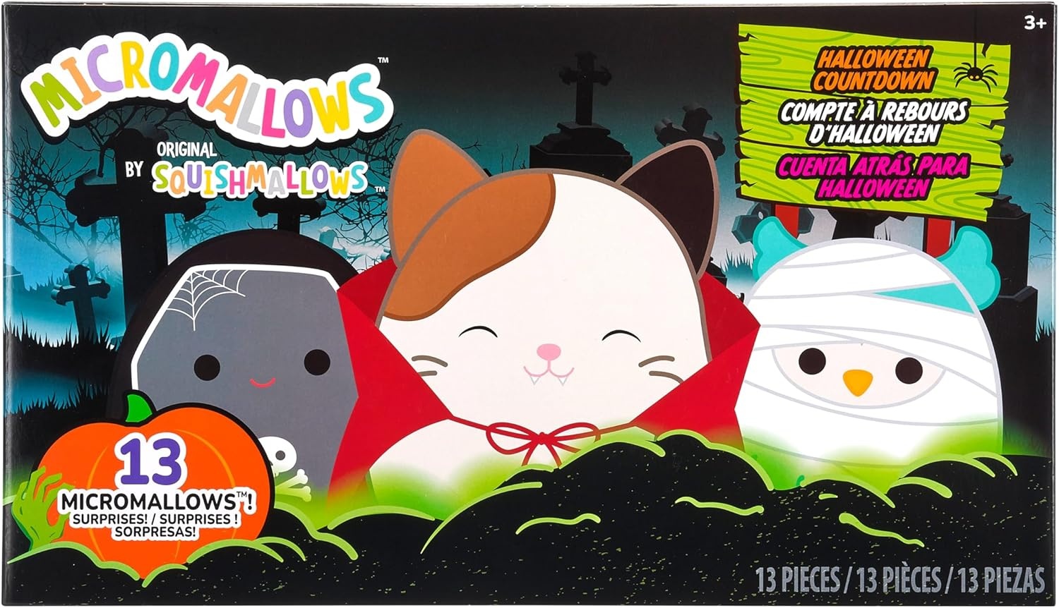 image:imageSquishmallows Original Micromallows Halloween Countdown Calendar 13Pack Plush