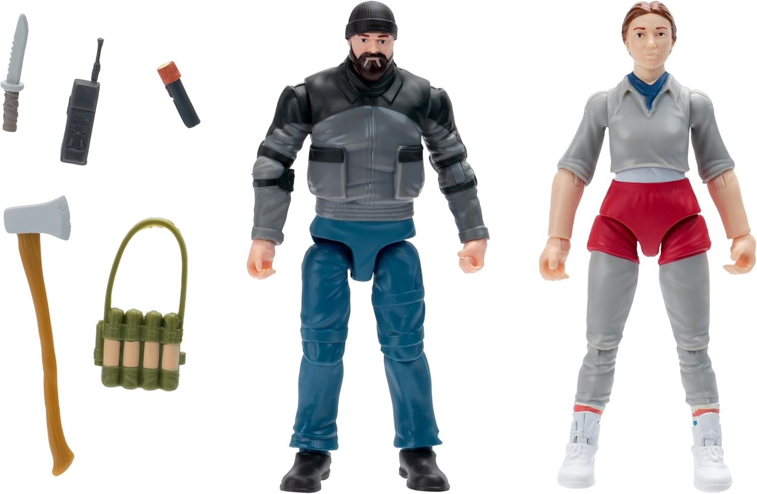 image:imageStranger Things Eleven and Hopper 2Pack Two 4Inch Articulated Action Figures with Accessories
