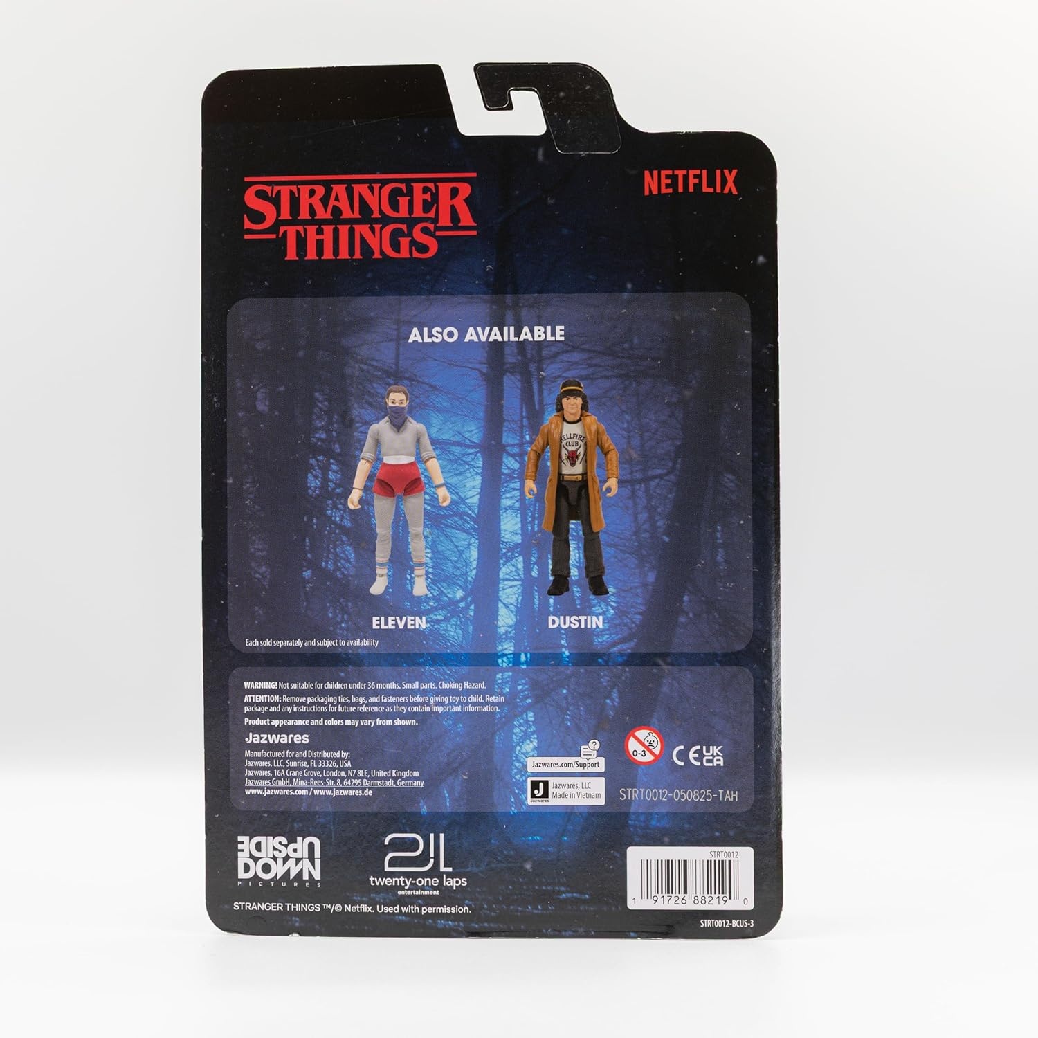 image:imageStranger Things Eleven and Hopper 2Pack Two 4Inch Articulated Action Figures with Accessories