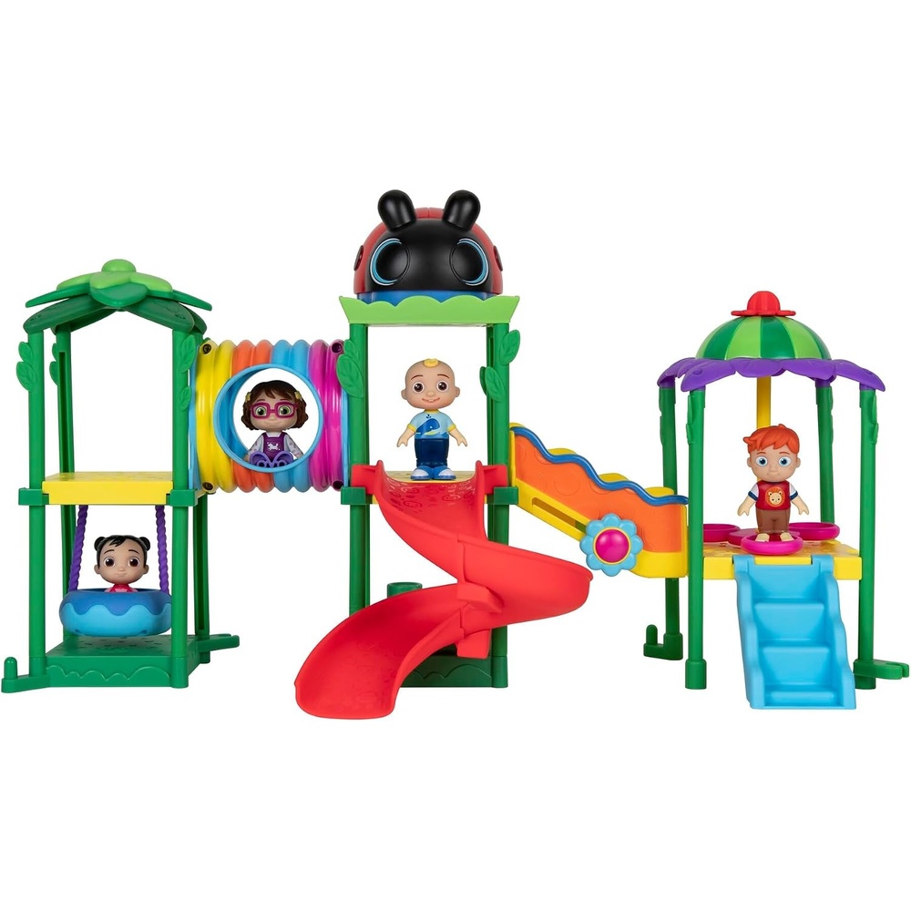 image:imageCoComelon Lane Climb amp Rhyme Playground Playset Lights Sounds and Song Clips 3inch JJ Cece Bella and Nico Articulated Figures 15inch Modular Playground Toys for Kids and Preschoolers