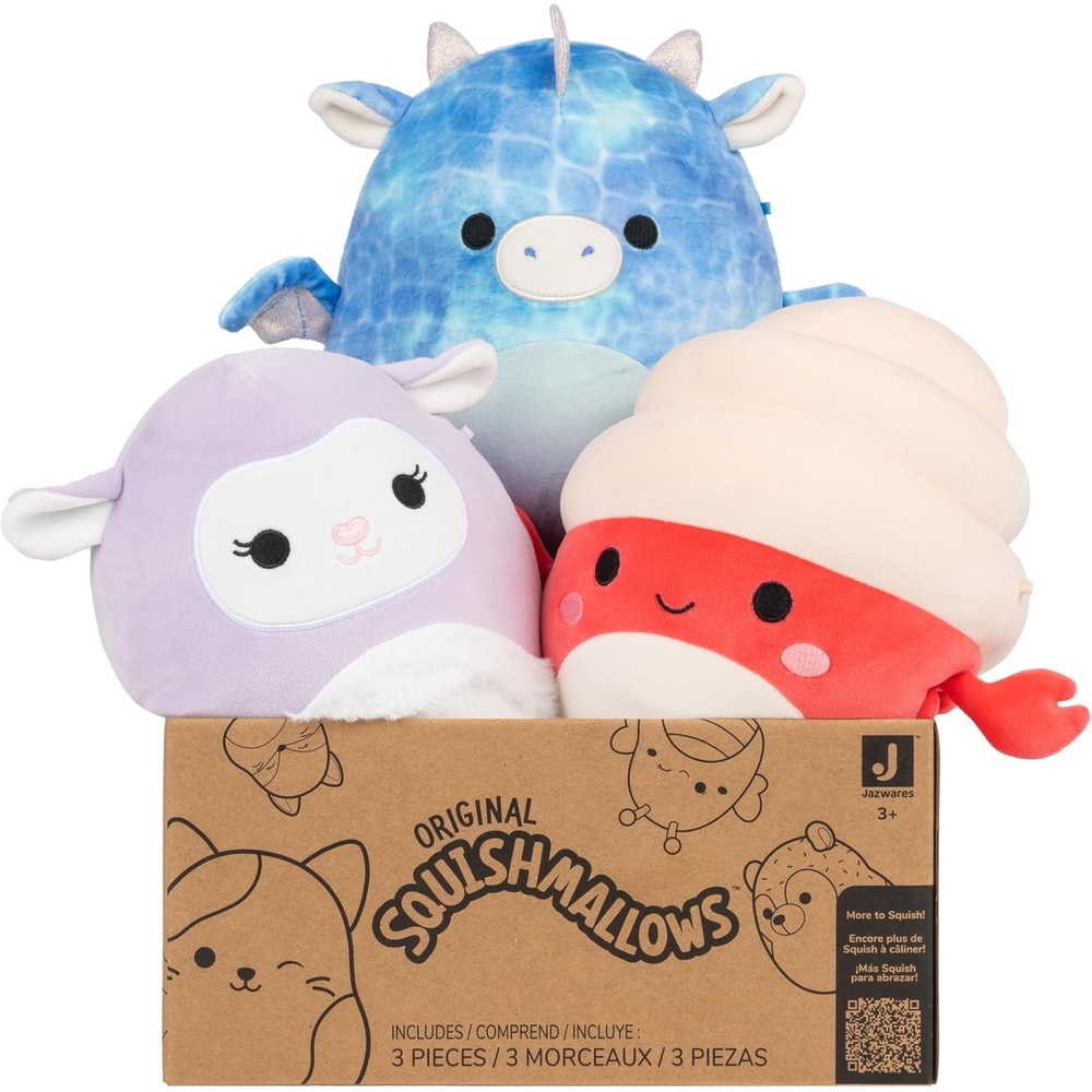 image:imageSquishmallows Original Mystery 3Pack 8Inch Official Jazwares Plush MediumSized