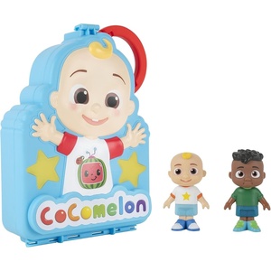 image:imageCoComelon Carry Along Figure Case  Includes 2 Articulated Figures JJ and Cody  Play On The Go  The Perfect Travel Gift  Toys for Kids Toddlers and Preschoolers