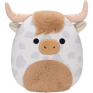 image:imageSquishmallows Original 12Inch Borsa Spotted Highland Cow  MediumSized Ultrasoft Official Jazwares PlushSpotted Highland Cow