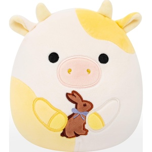image:imageSquishmallows Original 8Inch Connor Cow with Blue Flower Embroidery  Official Jazwares PlushYellow Spotted Cow